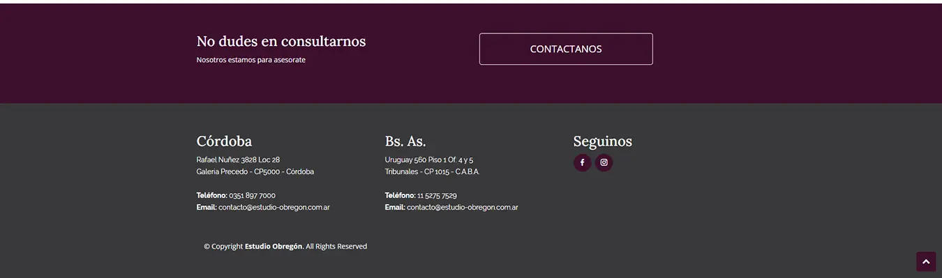 Diseño Sitios Web - Estudio Obregon