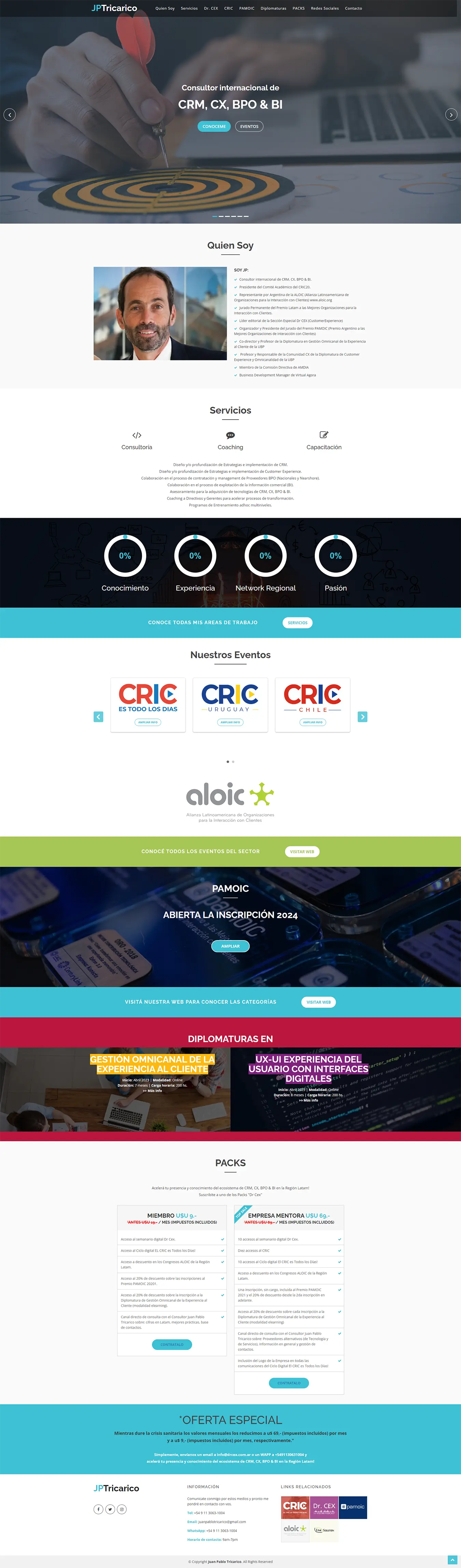 Diseño Sitios Web - Juan Pablo Tricarico | Dr CEX