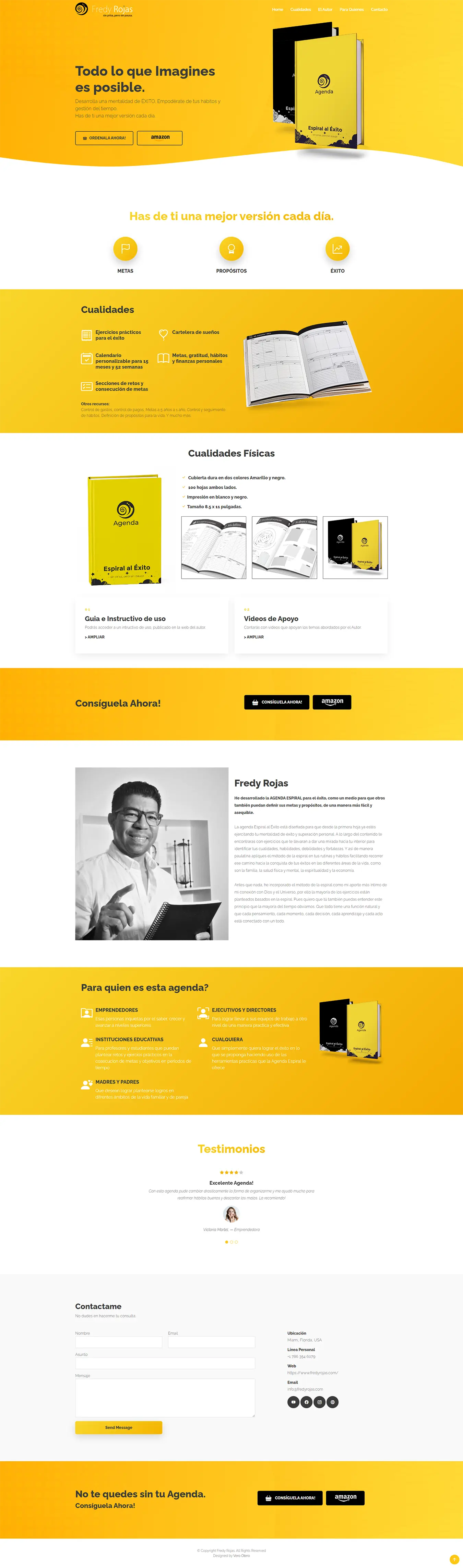 Diseño Landing Pages - Agenda al éxtio