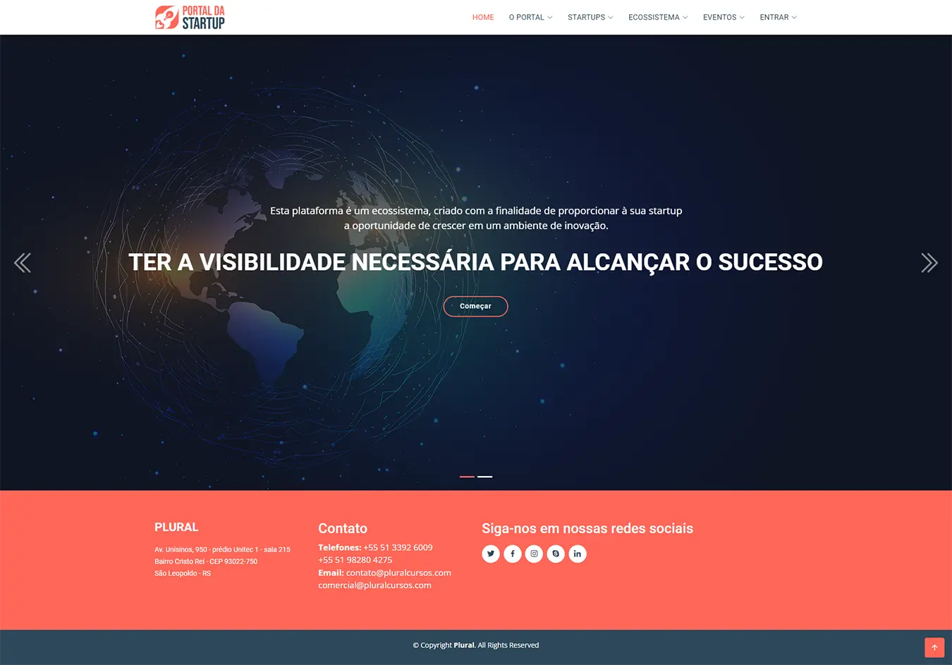 Diseño Sitios Web - Plural | Portal da StartUp