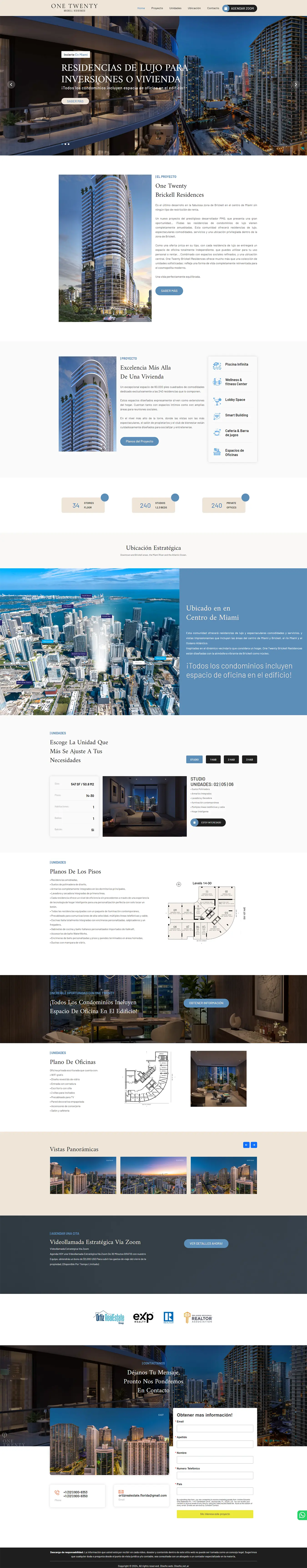 Diseño Landing Pages - One Twenty