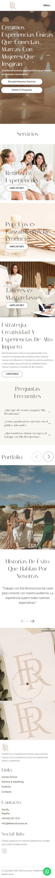 Diseño Sitios Web - Ella Revoluciona