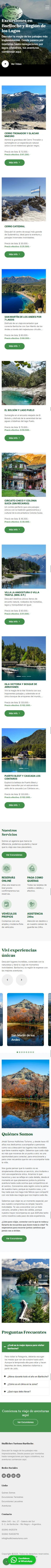 Diseño Sitios Web - Huilliches Turismo Bariloche