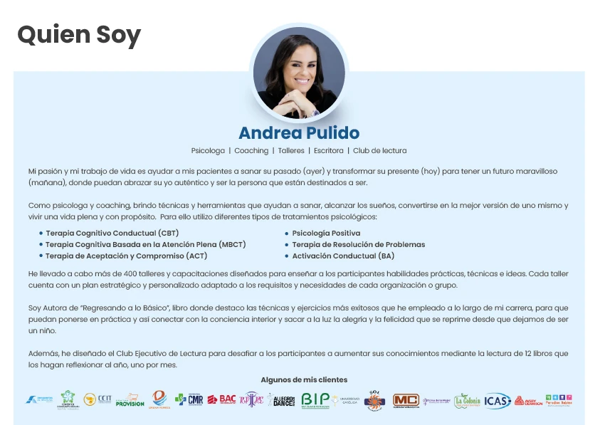 Brochure - Andrea Pulido