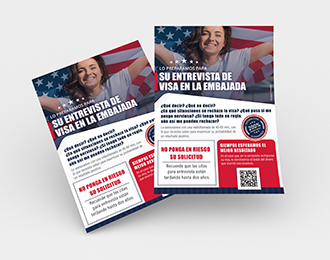 Folletos, dípticos, trípticos – Tramitación Visa